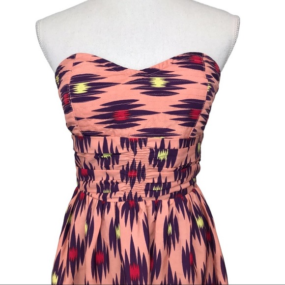 MM Couture by Miss Me Tribal aztec strapless dress - Picture 2 of 11